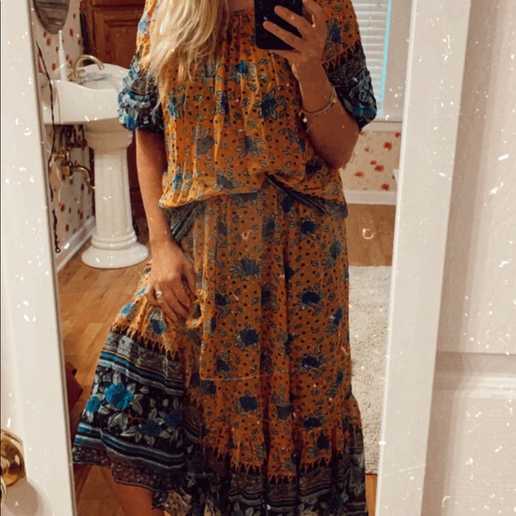 Ulla Johnson Silk Skirt in Marigold